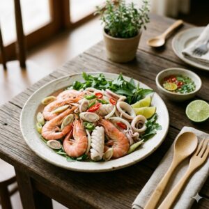 Steamed Squid & Shrimps Thuan Viet