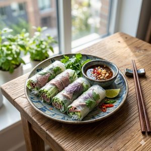 Fresh Noodles Rolls With Beef