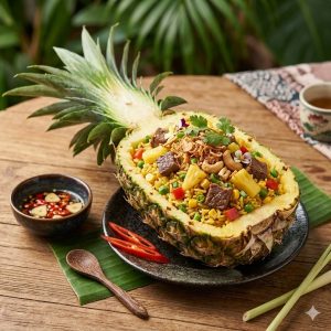 Fried Rice With Pineapple & Beef