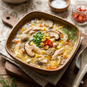 Chicken Mushroom Corn Soup