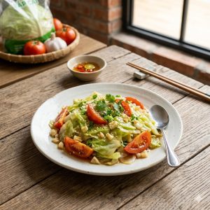 Stir Fried Cabbages W Garlic/Tomato