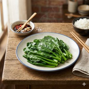 Boiled Malabar Spinach