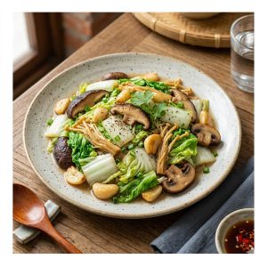 Stir Fried Cabbages W Mushroom/Garlic