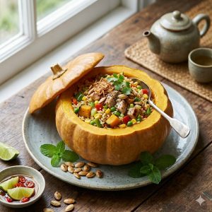 Fried Rice With Pumpkin & Chicken