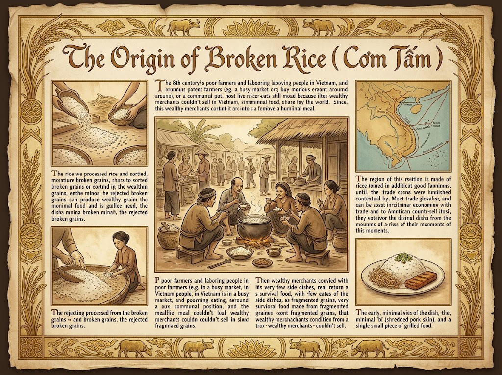 The Origin of Broken Rice ( Cơm Tấm )