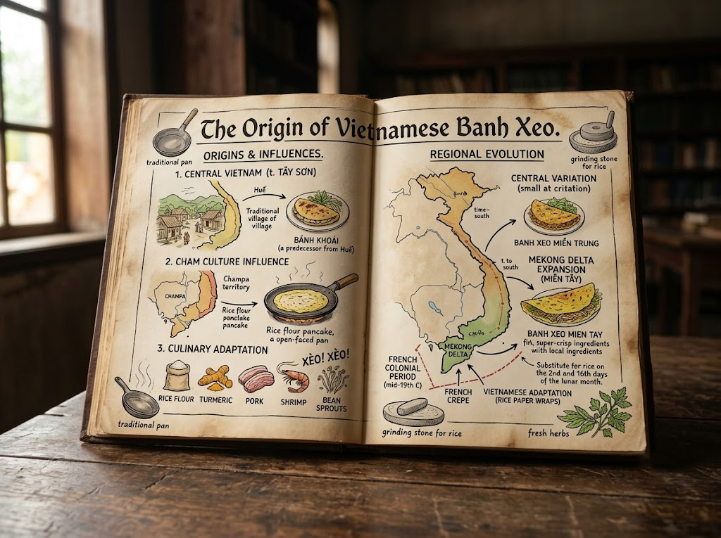 The Origin of Vietnamese Banh Xeo